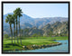 West Palm Springs Golf Course Photo Print on Canvas with Picture Frame, 22"x29"