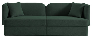 Marcel Boucle Fabric Upholstered Sofa, Green