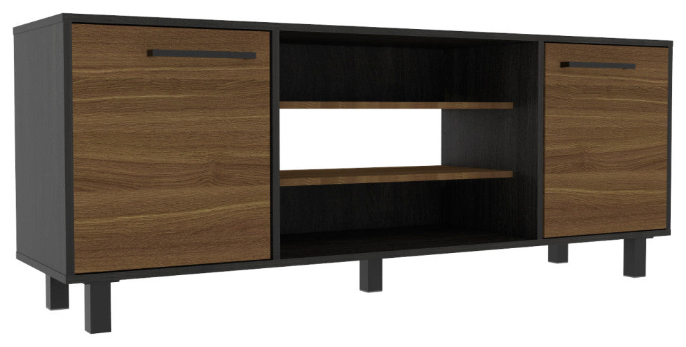 DEPOT E-SHOP Egeo TV Stand, Carbon Espresso/Pine