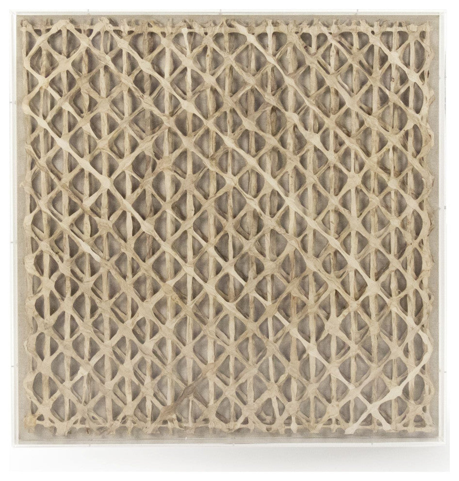 Abstract Paper Acrylic Framed Art