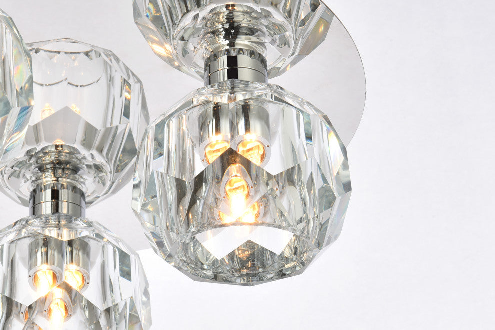 4 Light Ceiling Lamp, Chrome