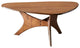INK+IVY Blaze Mid-Century Triangle Wood Coffee Table, Brown