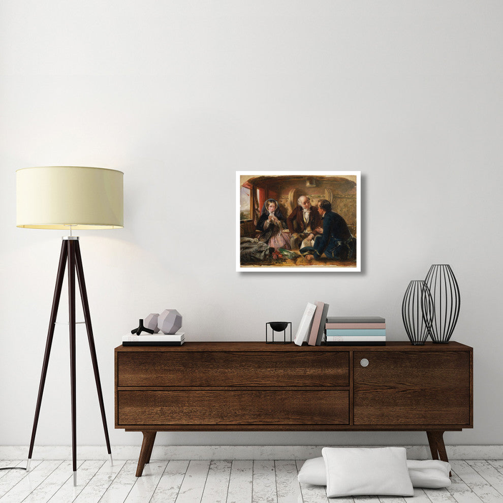 "First Class - The Meeting, 1855" Paper Print by Abraham Solomon, 30"x24"