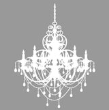 Chandelier, 46", Black