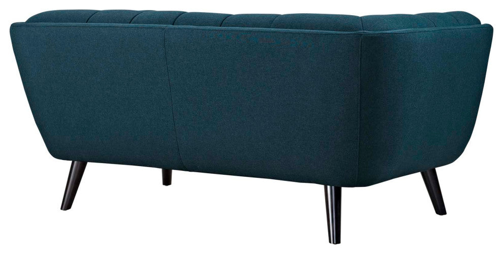 Bestow 2-Piece Upholstered Fabric Loveseat and Armchair Set Blue