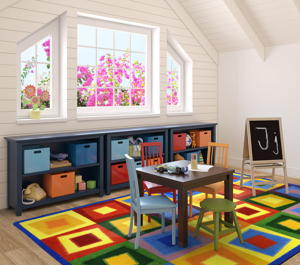Kid Essentials Rug, Off Balance, Brights, 3'10"x5'4"