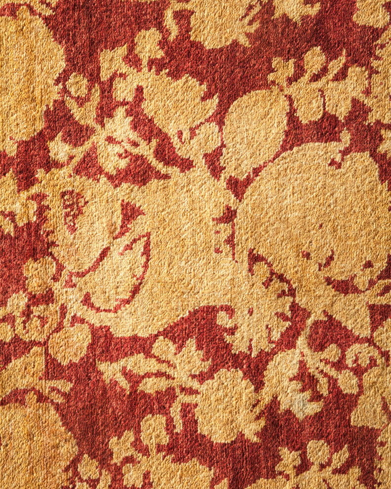 Mogul, One-of-a-Kind Hand-Knotted Runner Red, 2'8"x10'1"