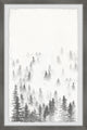 "Snowy Fir Trees" Framed Painting Print, 20x30