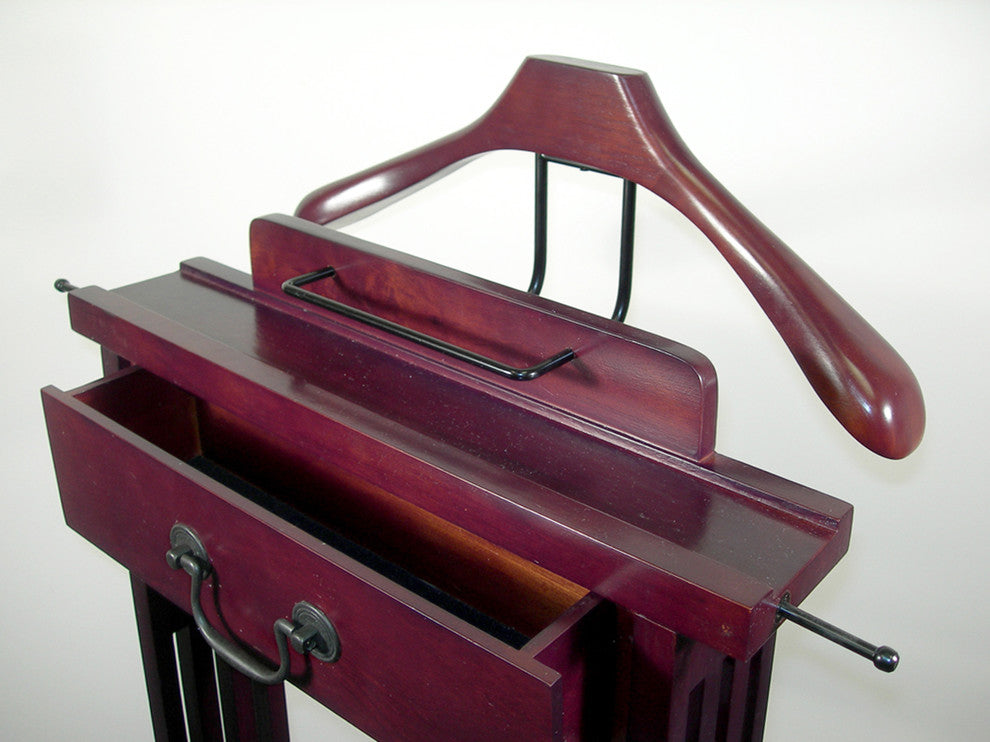 Proman Products Mission Valet, Dark Walnut