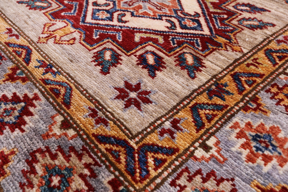 Runner Super Kazak Handmade Rug 2' 8" X 9' 0" - Q12842