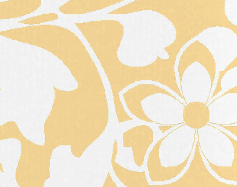 18"x30" Evelyn Floral Print Kitchen Towel, Yellow