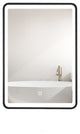 Aluminum Surface Mounted LED Medicine Cabinet, Doors and Shelves, 30" X 24"