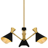 Quoizel ADN5026 Arden 3 Light 26"W Chandelier - Matte Black