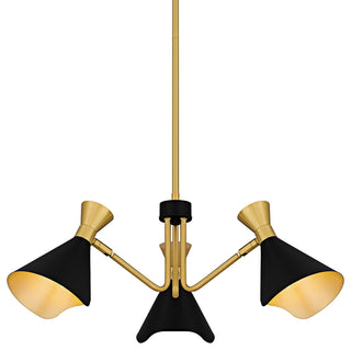 Quoizel ADN5026 Arden 3 Light 26"W Chandelier - Matte Black