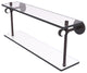 Clearview 22" Two Tiered Glass Shelf with Twisted Accents, Venetian Bronze
