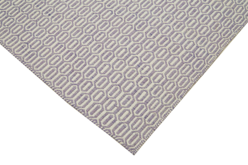 Rug N Carpet - Handmade Modern Design 10' 0'' x 14' 0'' Wool Unique Kilim Rug