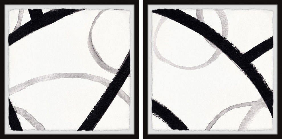 Busy Interstate Diptych, Set of 2, 18x18 Panels