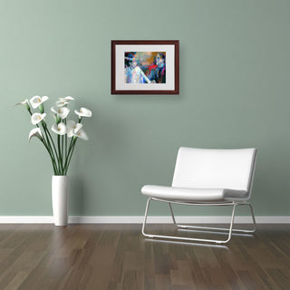 'Frankenstein and His Wife' Matted Framed Canvas Art by Richard Wallich