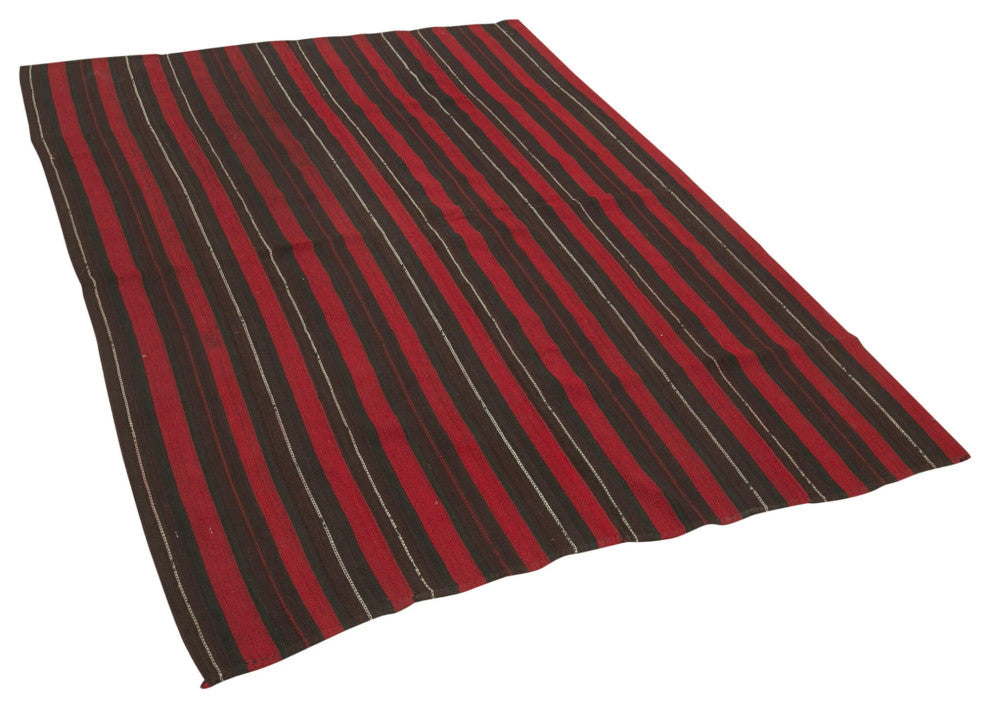 Rug N Carpet - Handwoven Turkish 4' 7'' x 6' 6'' One-of-a-Kind Kilim Rug