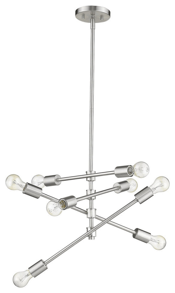 Calix 8-Light Satin Nickel Pendant