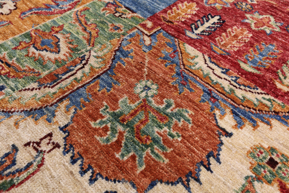 Super Kazak Hand Knotted Rug 5' 11" X 8' 0" Q11076