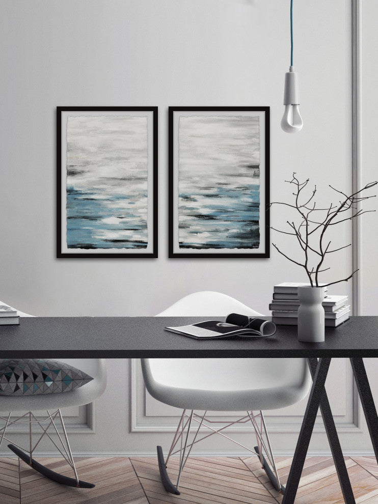 Reflective Sea Diptych, 48"x36"