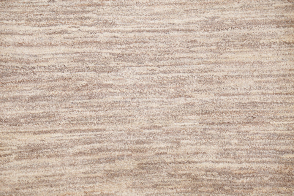 Gabbeh Solid Rustic Hand-Knotted Persian Oriental Area Rug, Beige, 3'10"x2'11