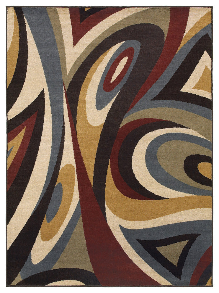 Oriental Weavers Stratton Collection Multi Abstract Indoor Area Rug 1'10"X2'10"