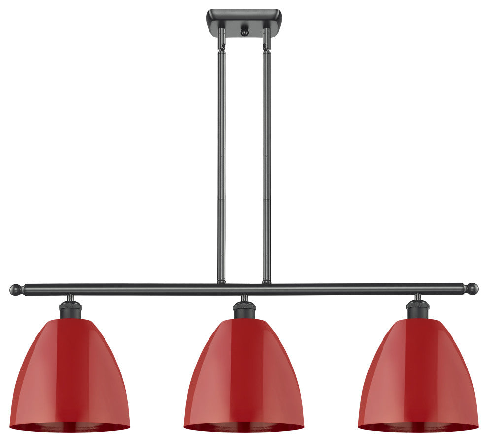 Innovations 516-3I-BK-MBD-9-RD-LED 3 Light Island Light, Matte Black