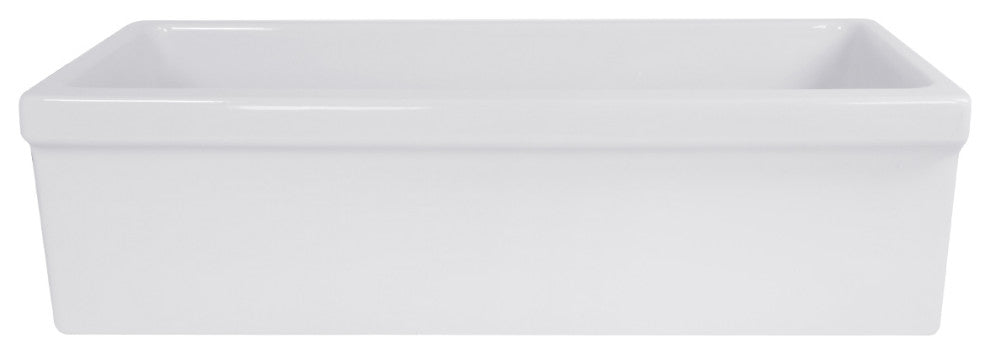 Nantucket Sinks 36" Reversible Decorative Apron Farmhouse Fireclay Sink