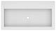 Trough 3619 Bathroom Sink, Pearl, No Faucet Holes