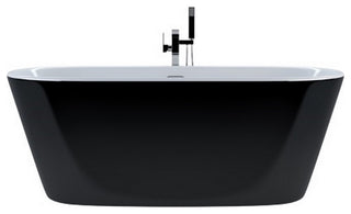 Kube Ovale 67'' Free Standing Bathtub, Black