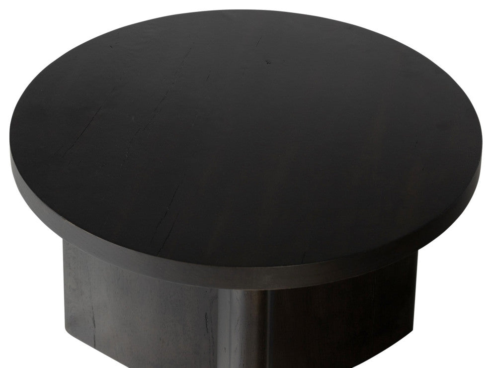Toli End Table, Wood Smoked Black, Smoked Black Veneer