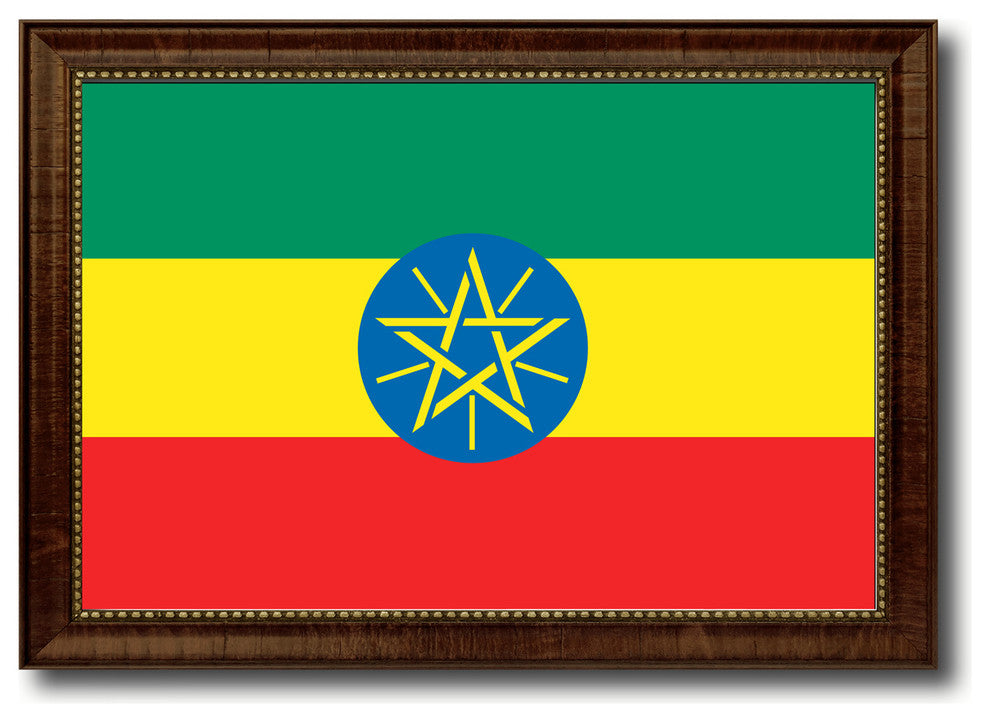 Ethiopia Country Flag Canvas Print, 21"x30"