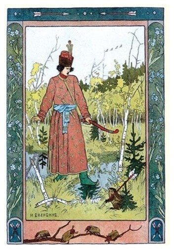 Man and Frog- Fine Art Giclee Print 24" x 36"