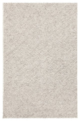 Ira Hand Woven Wool Rectangle Area Rug, 7'3/4" x 10'1/2", Gray