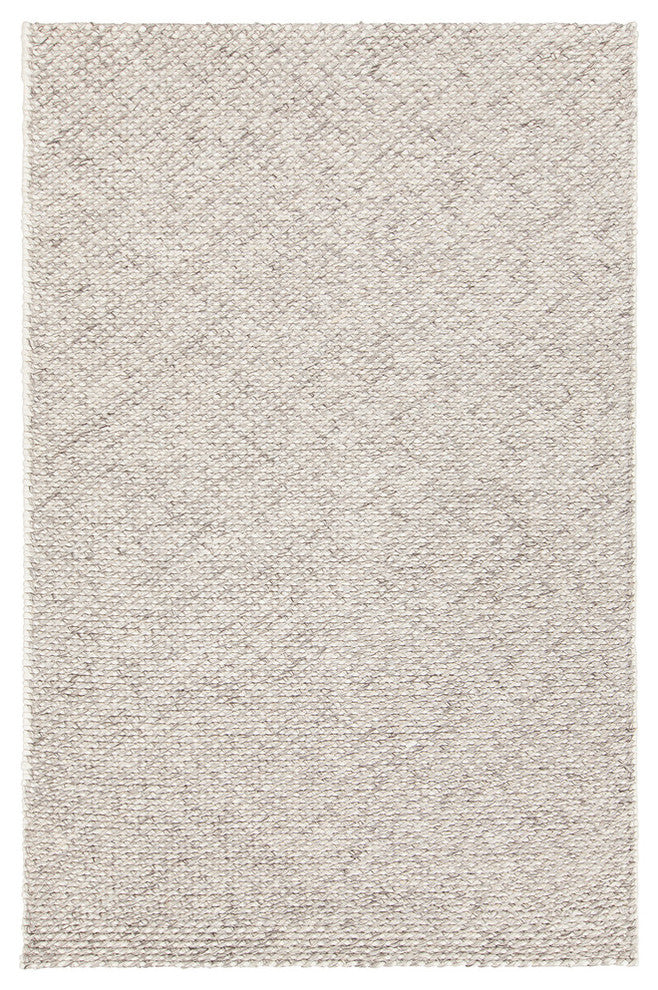 Ira Hand Woven Wool Rectangle Area Rug, 7'3/4" x 10'1/2", Gray