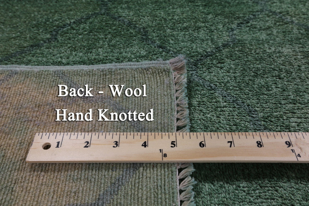 8' 1" X 9' 9" Full Pile Overdyed Hand-Knotted Wool Rug - PR4266