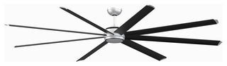 Fanimation Stellar Motor Ceiling Fan With LED-Light Kit, Black, 96"