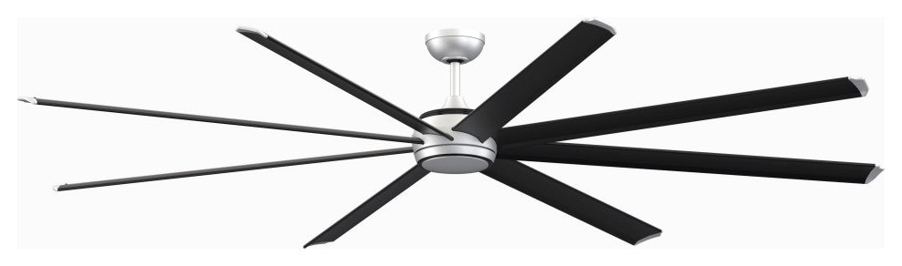 Fanimation Stellar Motor Ceiling Fan With LED-Light Kit, Black, 96"