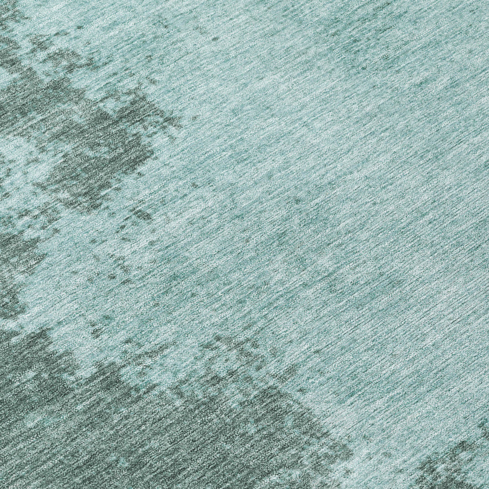Machine Washable Indoor/Outdoor Chantille ACN1902 Teal 8' x 10' Rug