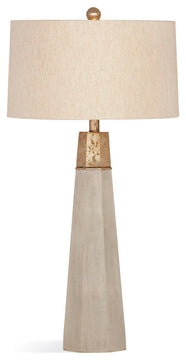 The Rowan Table Lamp French Country Beige Cement Base