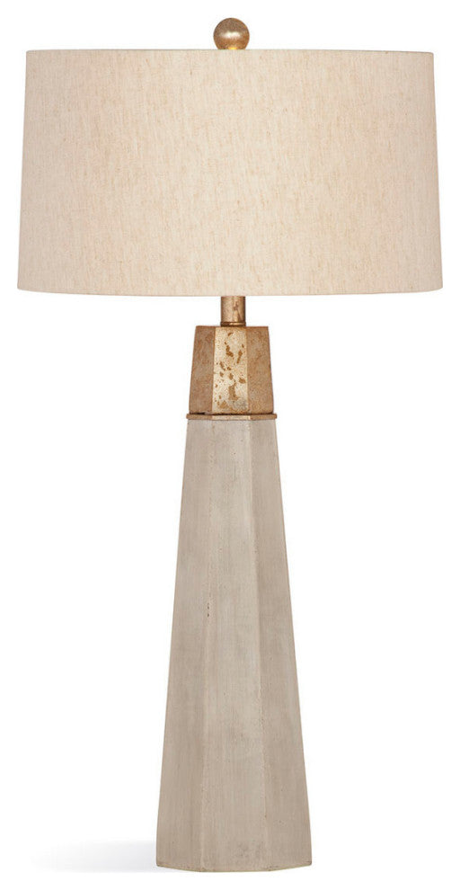 The Rowan Table Lamp French Country Beige Cement Base