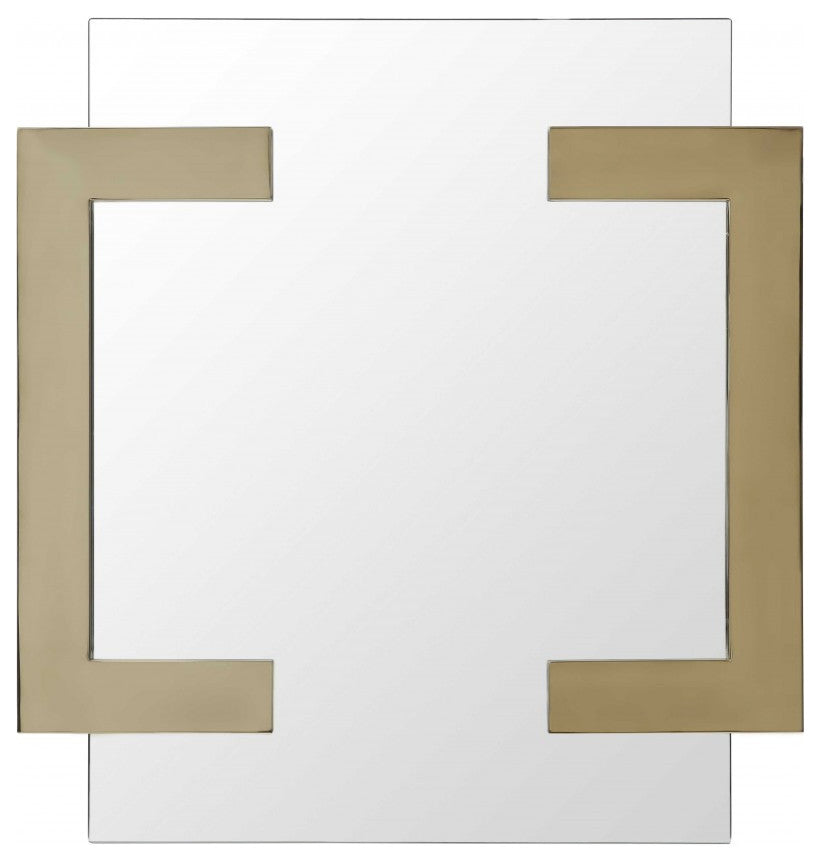 35 X 35 X 2 Polished Gold Stainless Steel Mirror