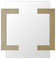 35 X 35 X 2 Polished Gold Stainless Steel Mirror