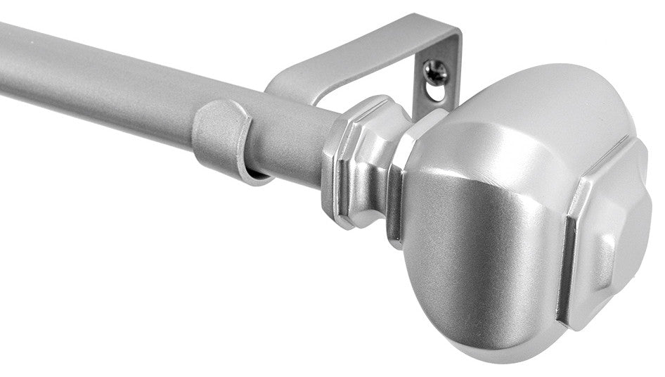 UTOPIA ALLEY 3/4 Inch Curtain Rod - Curtain Rods For Windows 28 to 48 Inch, Nickel