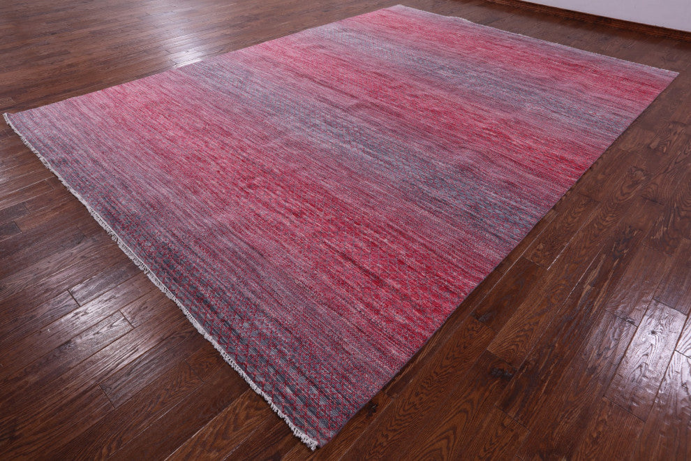 10' 0" X 14' 3" Savannah Grass Hand-Knotted Wool Rug - Q13181