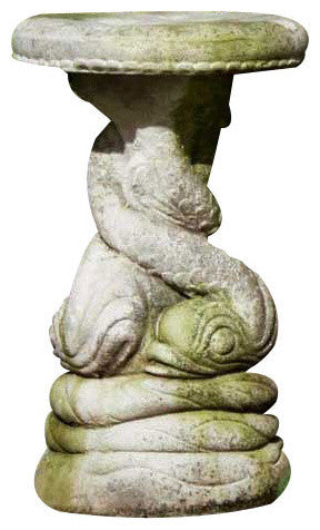 Twisted Dolphin Seat 19" Garden Animal Statue