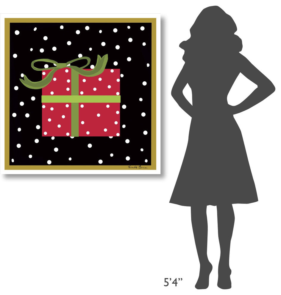 "The Night Before Christmas V" Digital Paper Print by Farida Zaman, 38"x38"