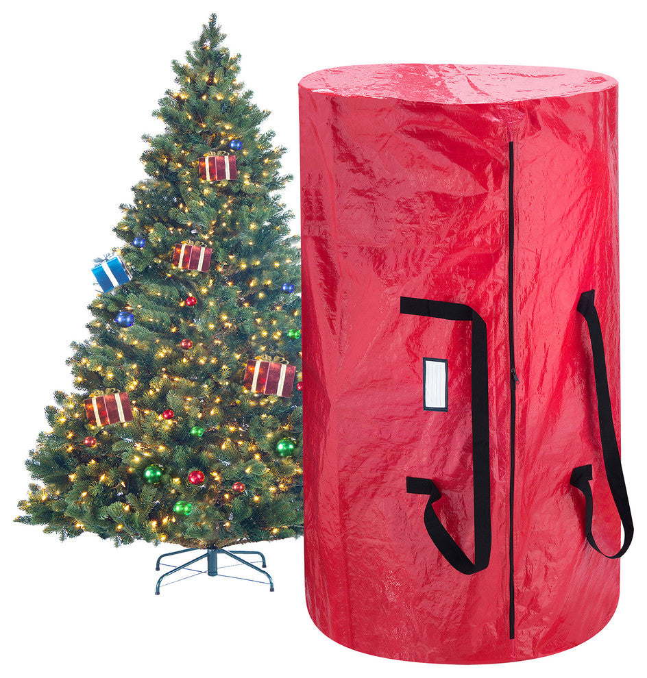Christmas Tree and Wreath Combo Storage Bag, Up to 9' Tree by Elf Stor, Red